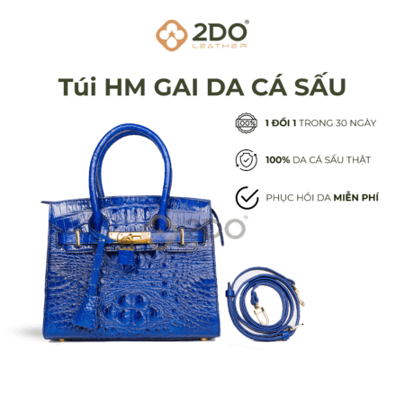 Túi Xách HM Gai Da Cá Sấu Cao Cấp - Ảnh 2
