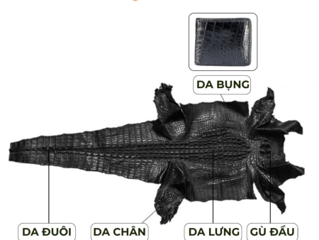 Alternative view of VÍ NAM 2 MẶT ĐAN VIỀN DA CÁ SẤU – CAO CẤP TỪ 2DO LEATHER