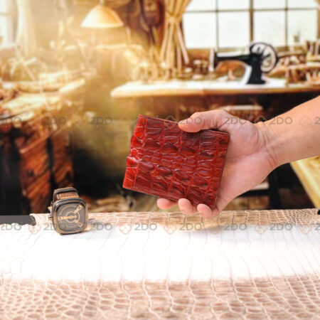 Ví NAM 1 MẶT Da Cá Sấu Đơn Giản, Sang Trọng - Ảnh 3