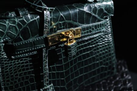 Túi Xách Da Cá Sấu Kelly Mini Cao Cấp - Ảnh 21