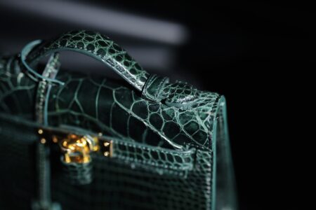 Túi Xách Da Cá Sấu Kelly Mini Cao Cấp - Ảnh 18
